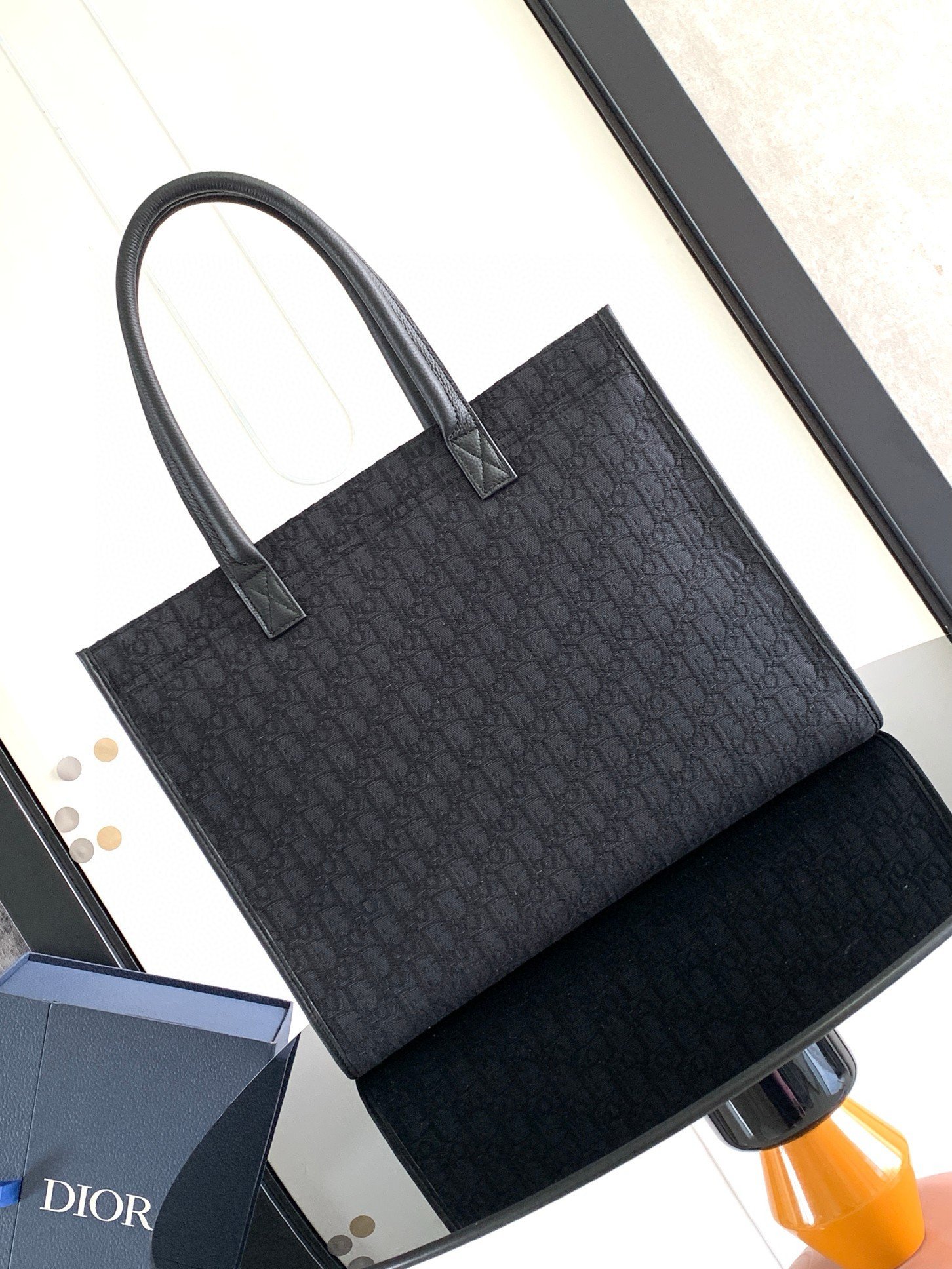 Dior Safari Tote Bag in Black Dior Oblique Jacquard