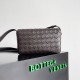 Bottega Veneta Mini Andiamo Cross-Body Bag in Fondant Intrecciato Lambskin