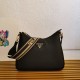 Prada Shoulder Bag in Black Grained Leather