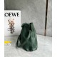 Loewe Flamenco Clutch Bag in Bottle Green Nappa Calfskin