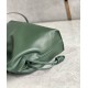 Loewe Flamenco Clutch Bag in Bottle Green Nappa Calfskin