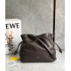 Loewe Flamenco Clutch Bag in Chocolate Nappa Calfskin