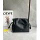 Loewe Flamenco Clutch Bag in Black Nappa Calfskin