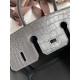 Hermes Birkin 25 Retourne Handmade Bag In Graphite Matte Alligator Leather