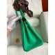 Hermes Shadow Birkin 25 Limited Edition Bag In Green Swift Calfskin