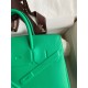 Hermes Shadow Birkin 25 Limited Edition Bag In Green Swift Calfskin