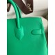 Hermes Shadow Birkin 25 Limited Edition Bag In Green Swift Calfskin