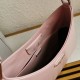 Prada Cleo Large Bag In Pink Brushed Leather