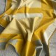 Hermes H Riviera Blanket in Yellow Wool and Cashmere