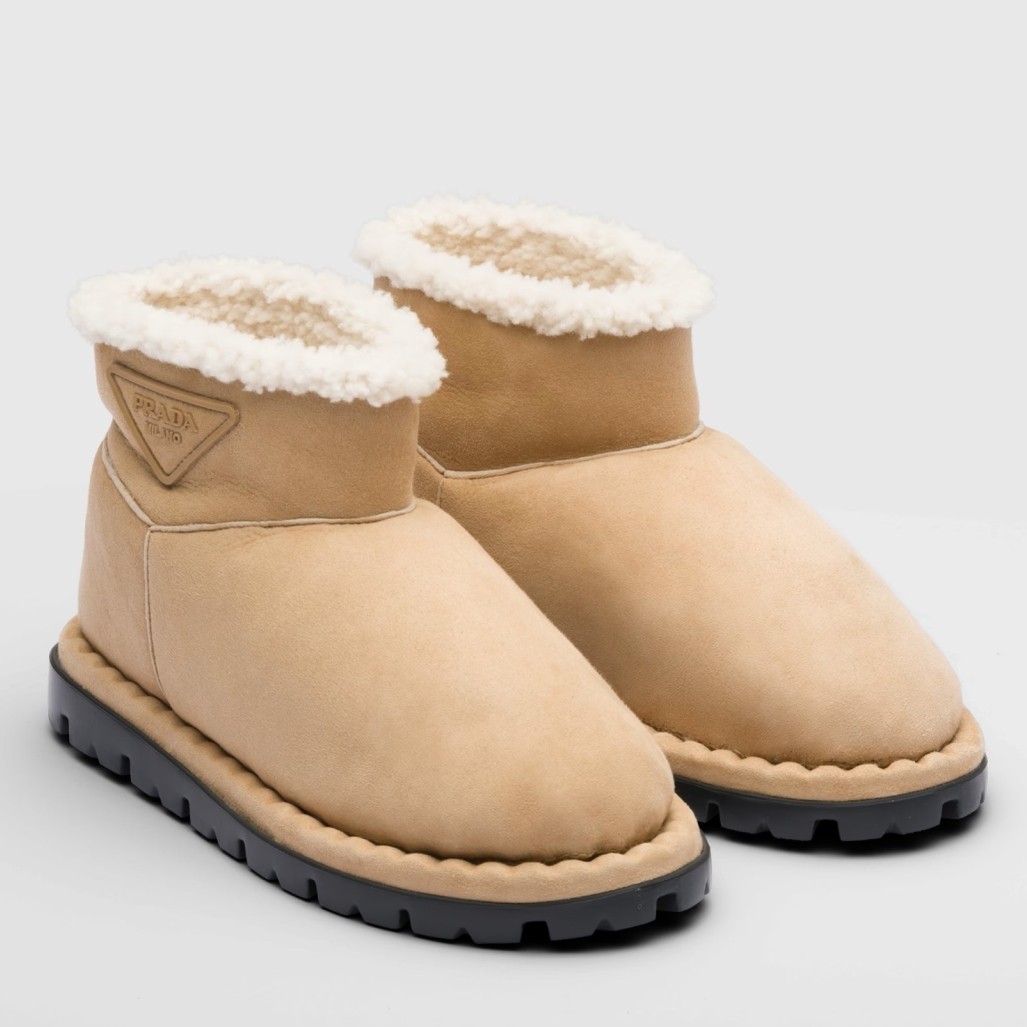 Prada Booties with Shearling