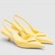 Prada Slingback Pumps in Yellow Padded Leather