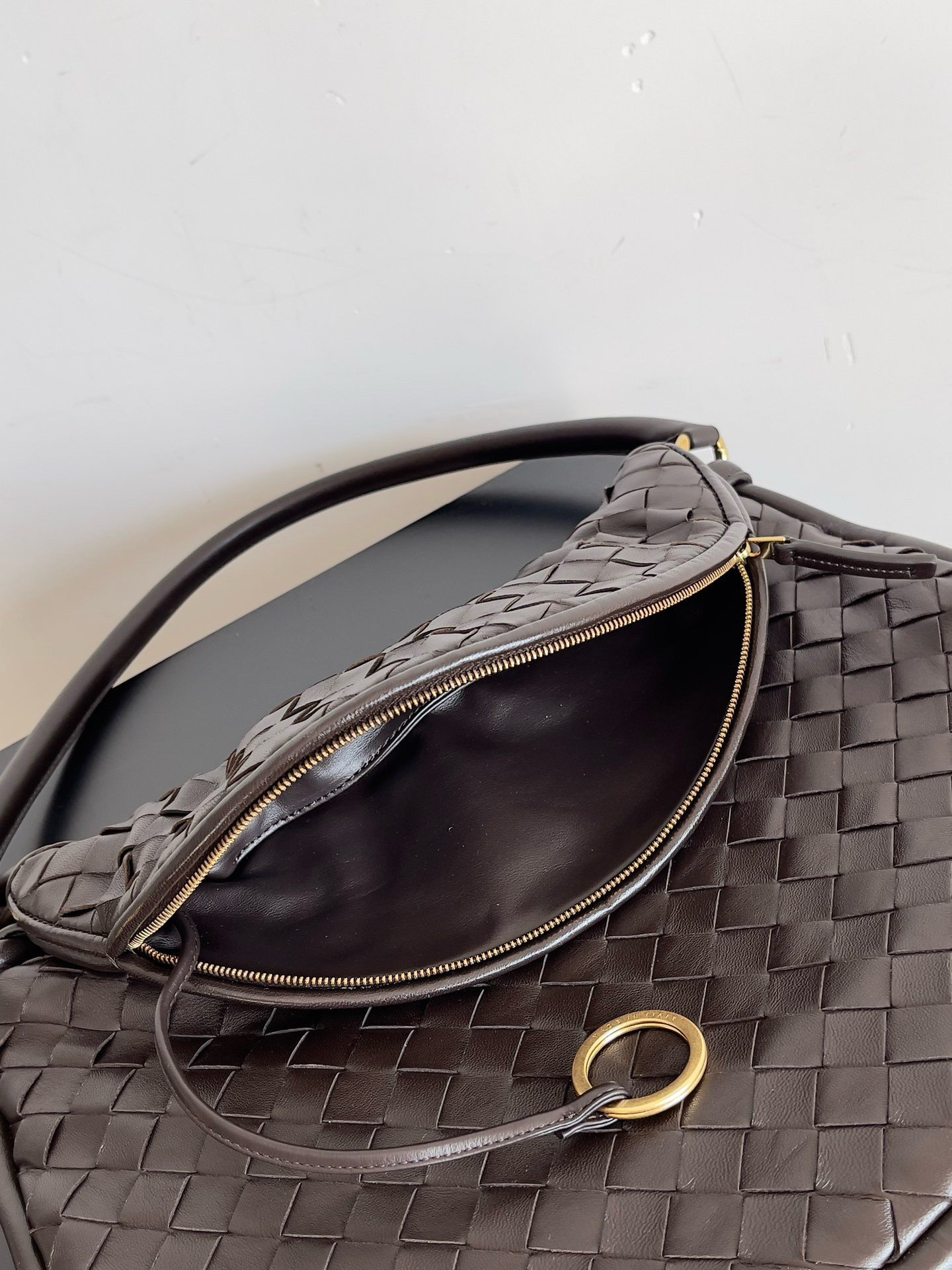 Bottega Veneta Gemelli Medium Bag in Fondant Intrecciato Lambskin