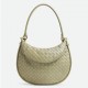 Bottega Veneta Gemelli Medium Bag in Travertine Intrecciato Lambskin