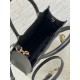 Dior Small Book Tote Bag with Strap in Black Macrocannage Calfskin