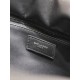 Saint Laurent Wide Puffer Tote Bag in Black Nappa Lambskin