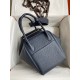 Hermes Lindy 30 Handmade Bag In Blue Nuit Clemence Leather