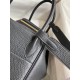 Hermes Lindy 30 Handmade Bag In Black Clemence Leather