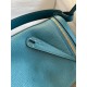 Hermes Lindy 30 Handmade Bag In Vert Bosphore Clemence Leather