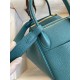 Hermes Lindy 30 Handmade Bag In Vert Bosphore Clemence Leather