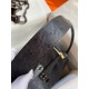 Hermes Lindy 30 Handmade Bag In Black Ostrich Leather