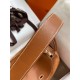 Hermes Lindy 30 Handmade Bag In Gold Doblis Suede Calfskin