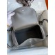 Hermes Lindy 30 Handmade Bag In Grey Swift Calfskin