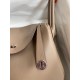 Hermes Lindy 30 Handmade Bag In Taupe Swift Calfskin