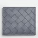 Bottega Veneta Bi-fold Wallet in Thunder Intrecciato Calfskin