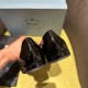 Prada Ballerinas in Black Patent Leather