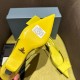 Prada Slingback Pumps 45mm in Yellow Brushed Leather