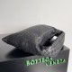 Bottega Veneta Small Hop Bag in Black Intrecciato Calfskin