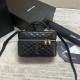 Saint Laurent Gaby Mini Vanity Bag in Black Lambskin