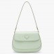 Prada Cleo Flap Bag In Aqua Brushed Leather