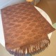 Celine Scarf in Brown and Toffee Monogram Cashmere