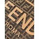 Fendi Sunshine Small Tote Bag in Brown FF Jacquard Fabric