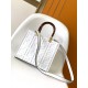 Fendi Sunshine Small Tote Bag In White FF Calfskin