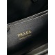 Prada Small Handbag in Black Leather with Belt