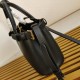 Prada Small Handbag in Black Leather with Belt