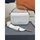 Valentino Alltime Shoulder Bag in White Grained Leather