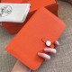 Hermes Dogon Duo Wallet in Orange Clemence Leather