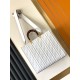 Fendi Sunshine Medium Tote Bag In White FF Calfskin