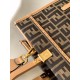 Fendi Sunshine Medium Tote Bag in Brown FF Jacquard Fabric