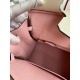 Hermes HSS Birkin 25 Bicolor Bag in Craie and Pink Chevre Mysore Leather