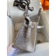 Hermes Birkin 25 Retourne Bag In Himalaya Niloticus Crocodile Skin