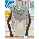 Hermes Grey Dressage Tressage Shawl 140