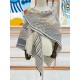 Hermes Grey Dressage Tressage Shawl 140