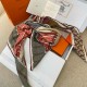 Hermes Rose/Naturel Dressage Tressage Shawl 140