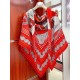 Hermes Red Zouaves et Dragons Bandana Shawl 140