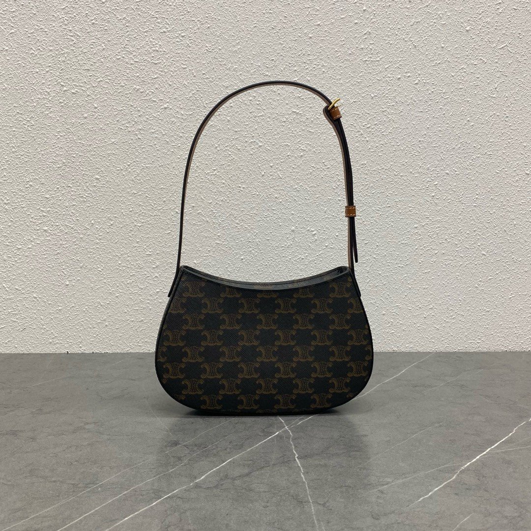 Celine Tilly Medium Bag in Triomphe Canvas