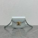 Celine Besace Clea Bag in Light Blue Shiny Calfskin